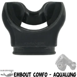 Embout Comfo Silicone Noir - Aqualung