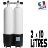 Bi-Bouteille De Plongée 2 X 10 Litres 230 Bars (Ø171mm) - Roth