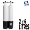 Bi-Bouteille De Plongée 2 X 6 Litres 230 Bars (Ø140mm) - Roth