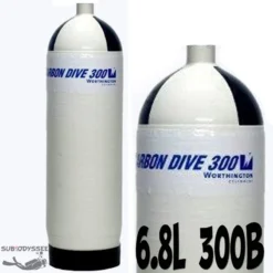 Fut Nu De Bouteille Carbone 6,8 Litres 300 Bars - CarbonDive