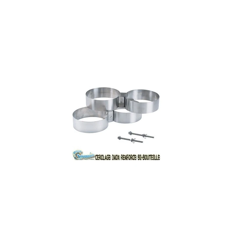 Cerclage Inox Renforcé Pour Bi-Bouteille Inox Largeur:30mm 1 Cerclage Inox Renforcé Pour Bi-Bouteille Inox Largeur:30mm