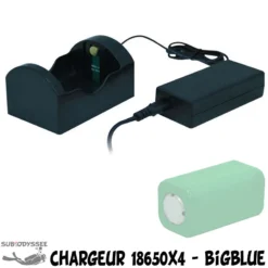 Chargeur Pour Batteries 18650x4 Supreme Rechargeables Li-Ion - Big Blue