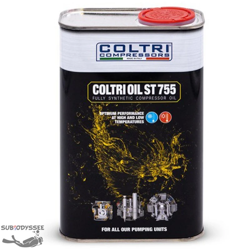 Huile Synthétique ST755 Compatible Air, Nitrox, Gaz Naturel (1 Litre) - COLTRI 1 Huile Synthétique ST755 Compatible Air, Nitrox, Gaz Naturel (1 Litre) - COLTRI