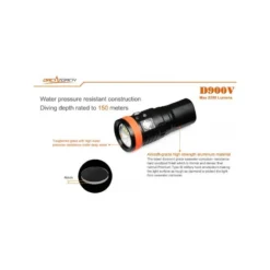 D900V Phare VIDEO 2200 Lumen - ORCA TORCH -Magasin Aqualunged d900v phare video 2200 lumen orca torch 4