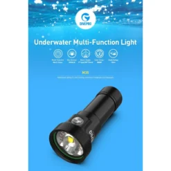 M35 Phare Photo/Vidéo 3500Lumen - Divepro -Magasin Aqualunged divepro m35 phare photo video 3500 lumen lumiere rouge lumiere bleu fluorescence sub odyssee pas cher 5