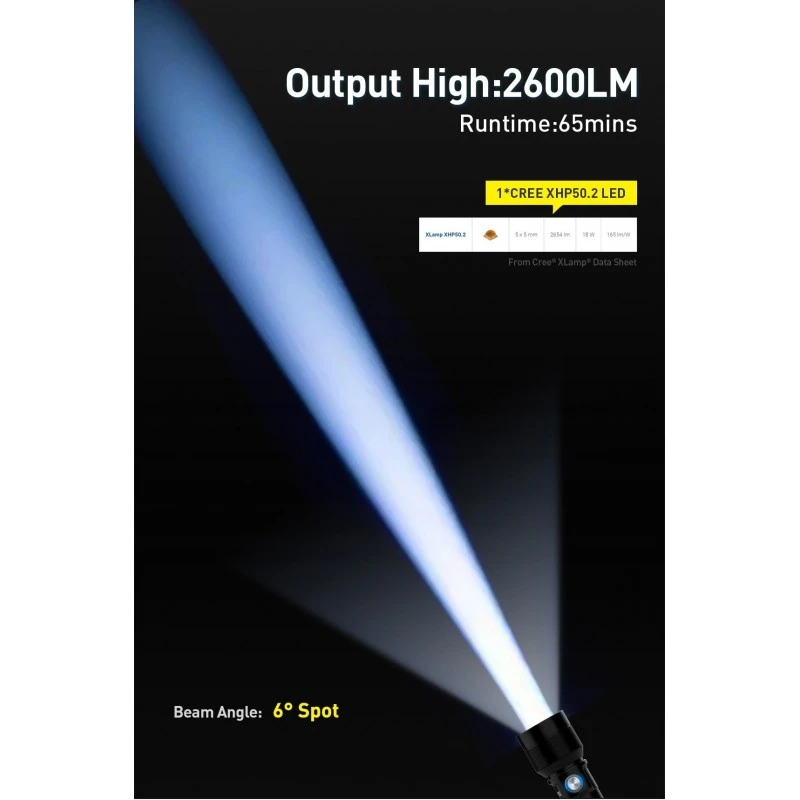 S26 Phare De Plongée 2600 Lumen - Divepro 5 S26 Phare De Plongée 2600 Lumen - Divepro – Image 5