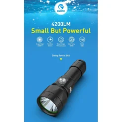 S40 Phare De Plongée 4200 Lumen - Divepro -Magasin Aqualunged divepro phare plongee s40 sub odyssee lyon pas cher 4