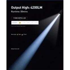 S40 Phare De Plongée 4200 Lumen - Divepro -Magasin Aqualunged divepro phare plongee s40 sub odyssee lyon pas cher 5