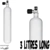 Bouteille 03 Litres Long 232 Bars Acier - Eurocylinder