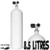 Bouteille 8.5 Litres Long 230 Bars Acier 1 Sortie Fond Plat - Eurocylinder