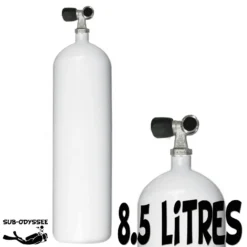 Bouteille 8.5 Litres Long 230 Bars Acier 1 Sortie Fond Plat - Eurocylinder