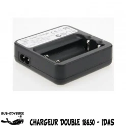 Chargeur Double Pour Batteries 18650 Lithium (240') 4.2V 1A - IDas / ITorch