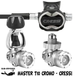 MASTER T10-SC CROMO Détendeur Plongée Hypercompensé - Cressi