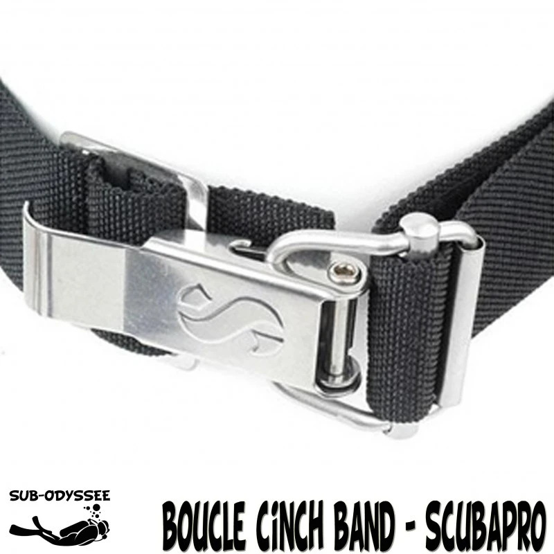 Boucle Fermeture Cinch Band Métal - Scubapro 1 Boucle Fermeture Cinch Band Métal - Scubapro