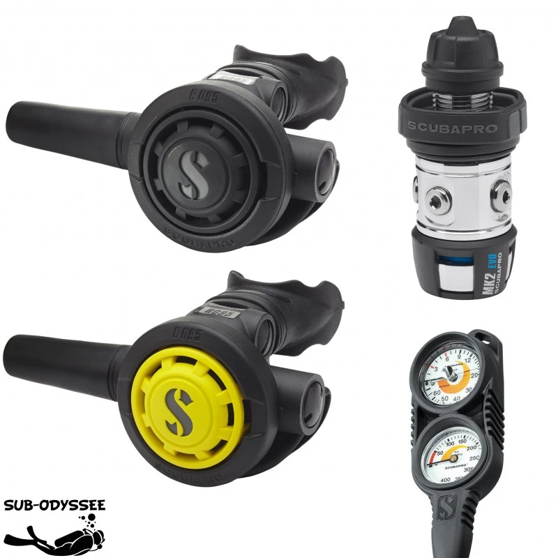 Pack Détendeur MK2 EVO R095 + Octopus R095 + Console Compacte - Scubapro 1 Pack Détendeur MK2 EVO R095 + Octopus R095 + Console Compacte - Scubapro