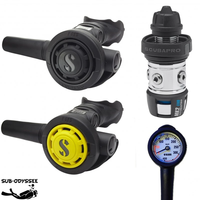 Pack MK2 EVO R095 + Octopus R095 + Manomètre - Scubapro 1 Pack MK2 EVO R095 + Octopus R095 + Manomètre - Scubapro