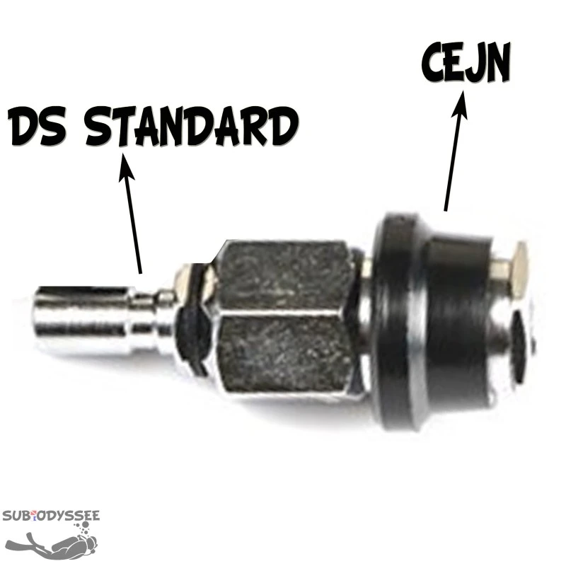 Raccord Adaptateur Inflateur DS (Mâle) : Inflateur CEJN (femelle) 1 Raccord Adaptateur Inflateur DS (Mâle) : Inflateur CEJN (femelle)